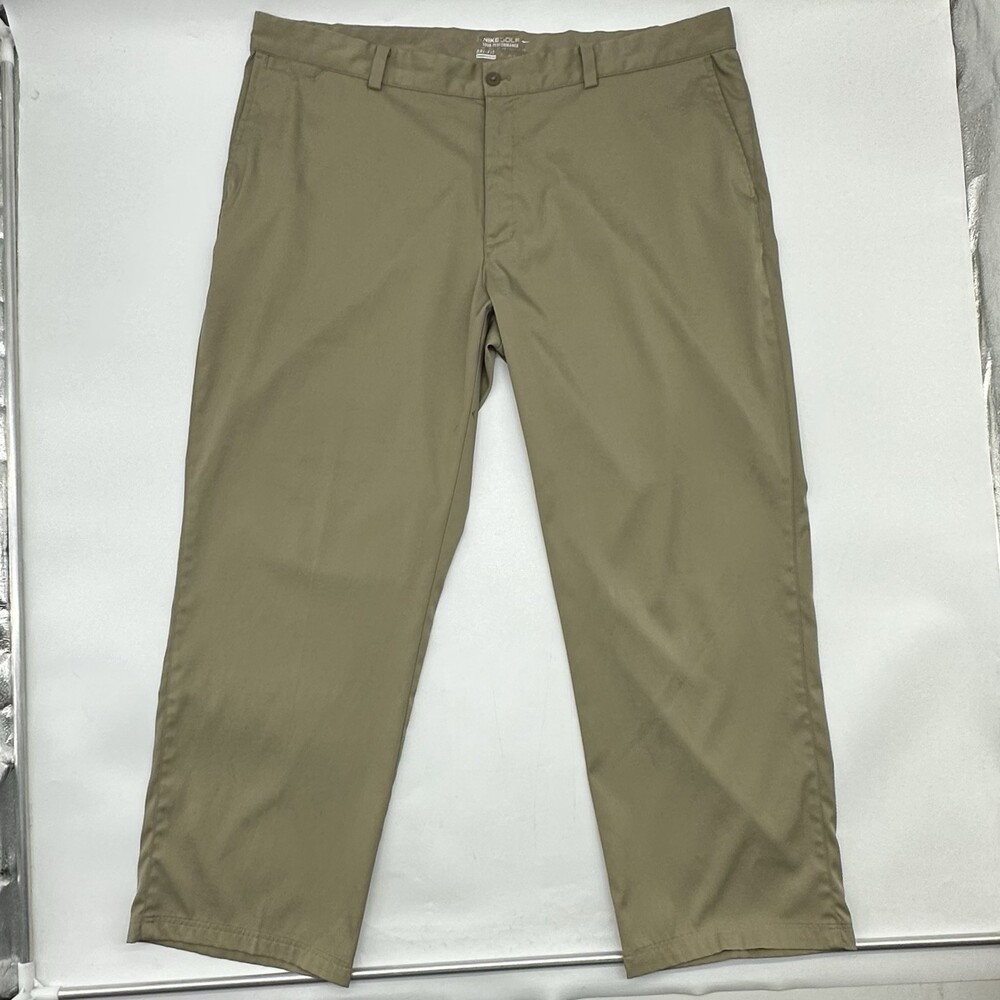 Nike Golf Tour Performance Dri-Fit Size 40x30 Beige Khaki Stretch Chino Pants
